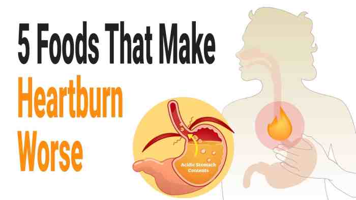 Heartburn foods worse make