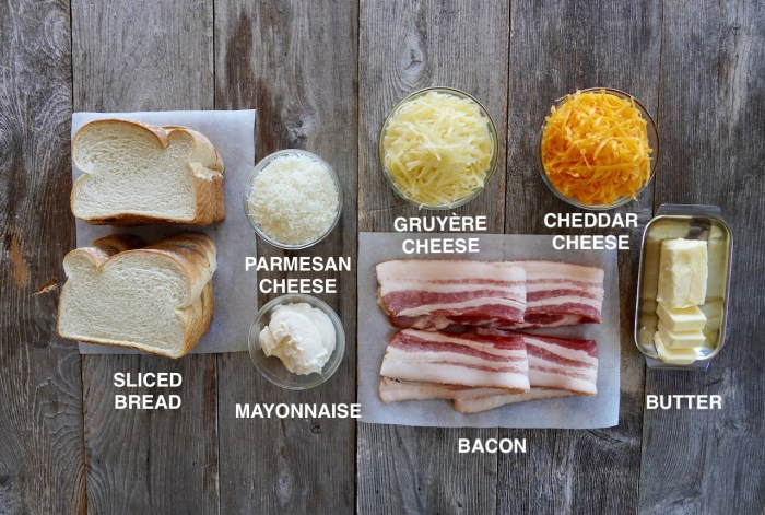 Nutrition facts of grilled cheese