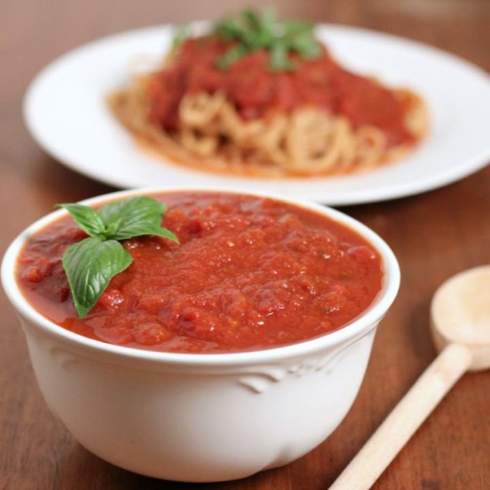 Slow cooked marinara sauce recipe