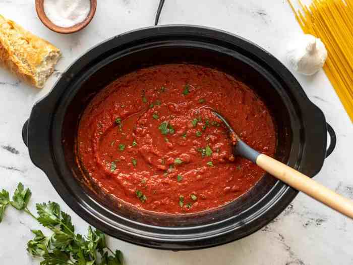 Spaghetti sauce recipe in slow cooker