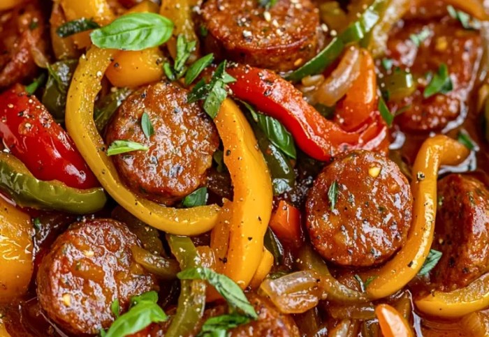 Sausage and peppers in red sauce recipe