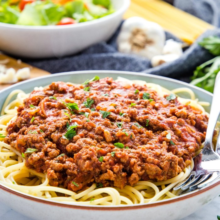 Simple spaghetti meat sauce recipe