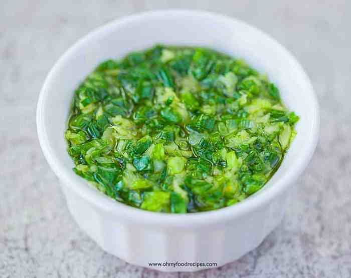 Scallion sauce recipe