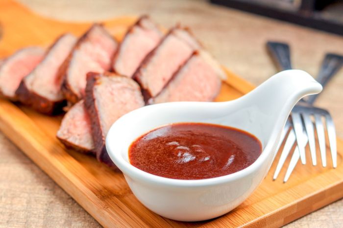 Steak with sauce recipe