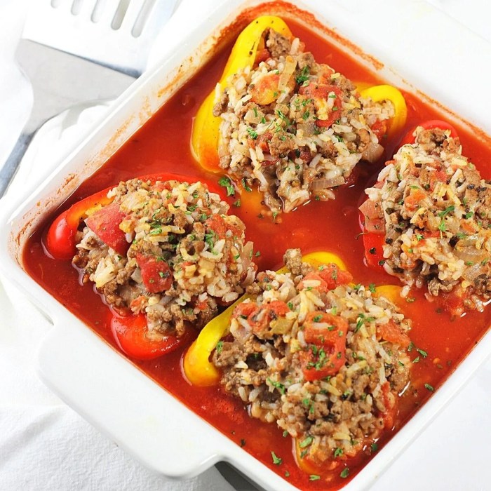 Stuffed peppers recipe without tomato sauce