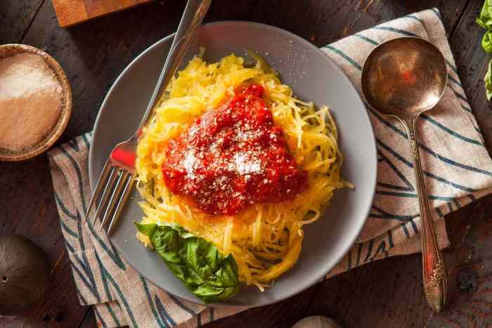 Spaghetti squash with sauce recipes