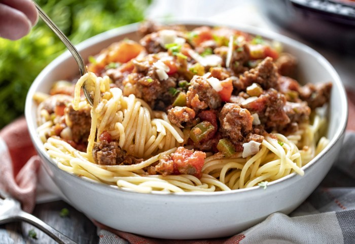 Simple spaghetti meat sauce recipe